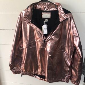 Forever 21 rose gold metallic jacket